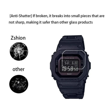 9H Tempered Glass Screen Protector for Casio G-Shock - Ultra-Thin Protective Glass for DW-5035, DW-5600, GW-B5600 and GW-M5600