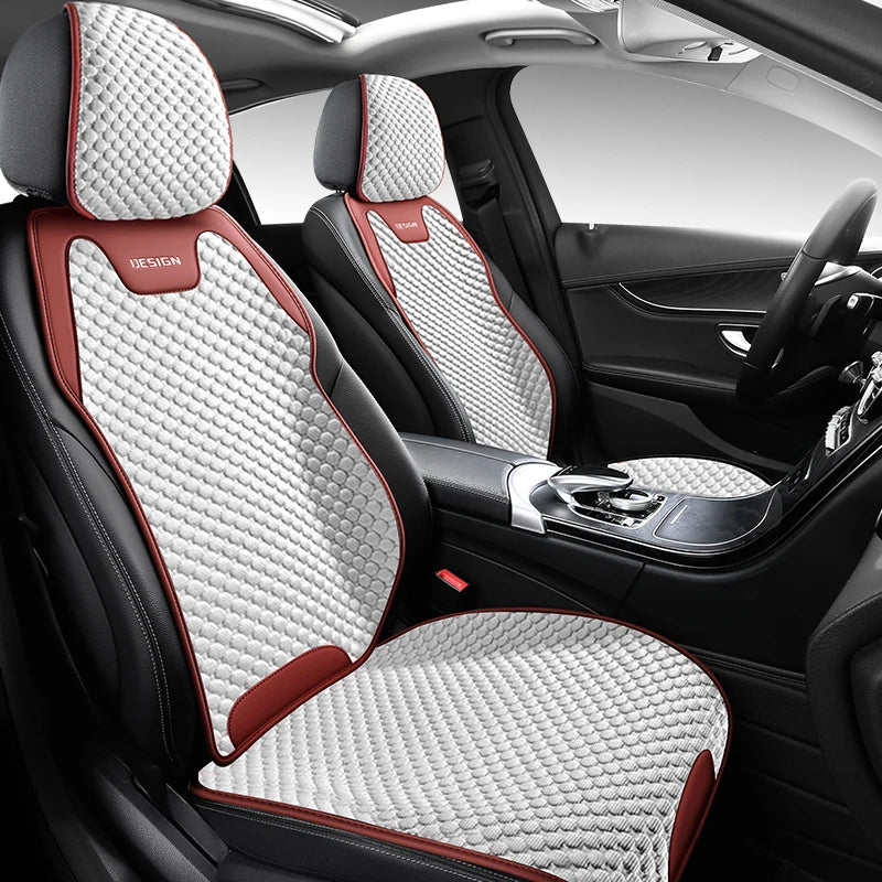 Ice Silk Car Seat Cushion - Breathable Ventilated Universal Front Seat Cover for All Seasons Comfort & Durability