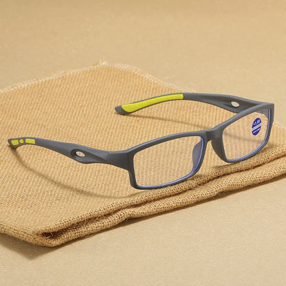 Fashion Sport Reading Glasses for Men & Women – Non-Slip Anti-Blue Light, High Definition Computer Eyewear, Diopter +1.0 to +4.0