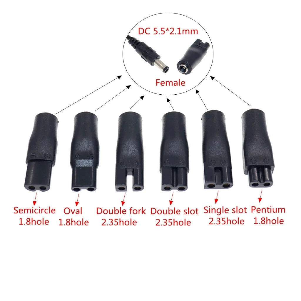 8-Piece 5V USB Power Cords - Replacement Chargers for Hair Clippers, Beard Trimmers & Shavers