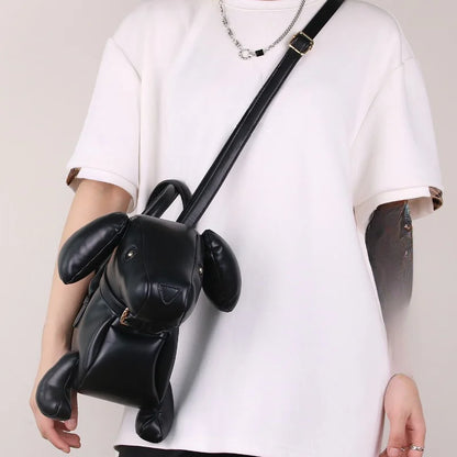 Women’s Fashion Cute Dachshund Handbag — Creative PU Soft Leather Shoulder Messenger Bag