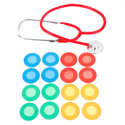 4Pcs Disposable Silicone Stethoscope Covers – Head Diaphragm Protector, 6 Color Replacement Sleeves & Accessories