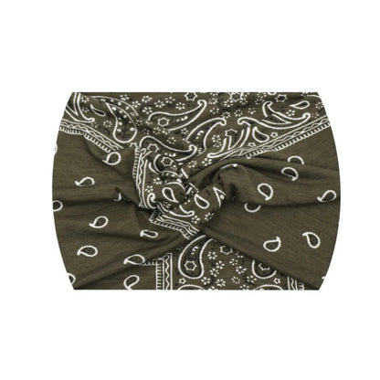 Wide Stretch Printed Sports Headband – 18cm Athletic Sweatband & Hairband