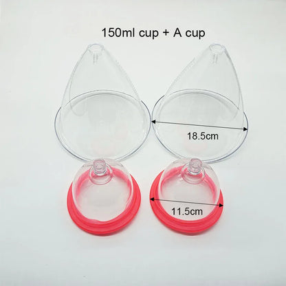 Electric Vacuum Suction Body Massage Device for Chest & Butt Lift, Breast Enhancement & Firming Cupping Therapy Pump System