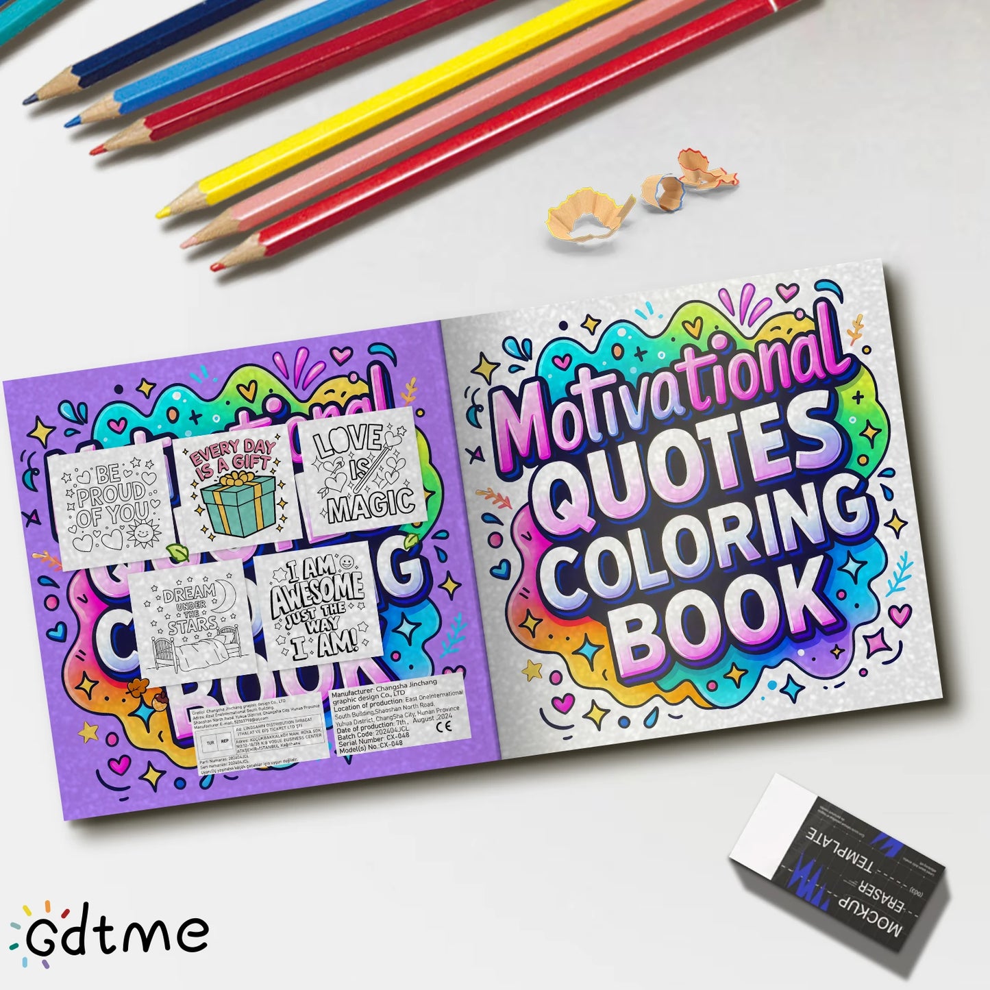 Motivational Quotes Coloring Book for Adults & Teens - Cute Cozy Daily Activities for Relaxation