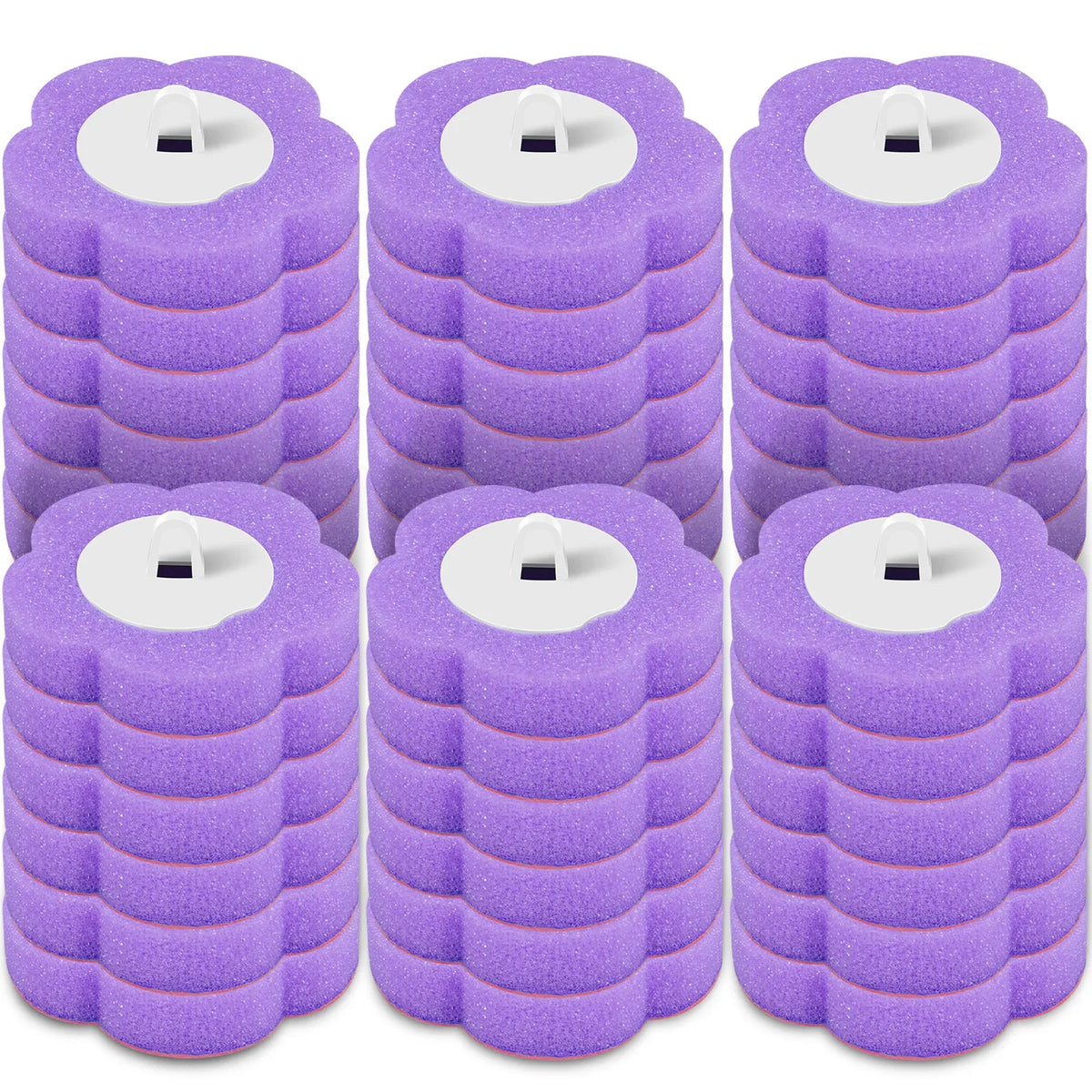 Disposable Toilet Brush Kit - Long Handle Bathroom Cleaner with Replacement Heads & Auto Lid Opening