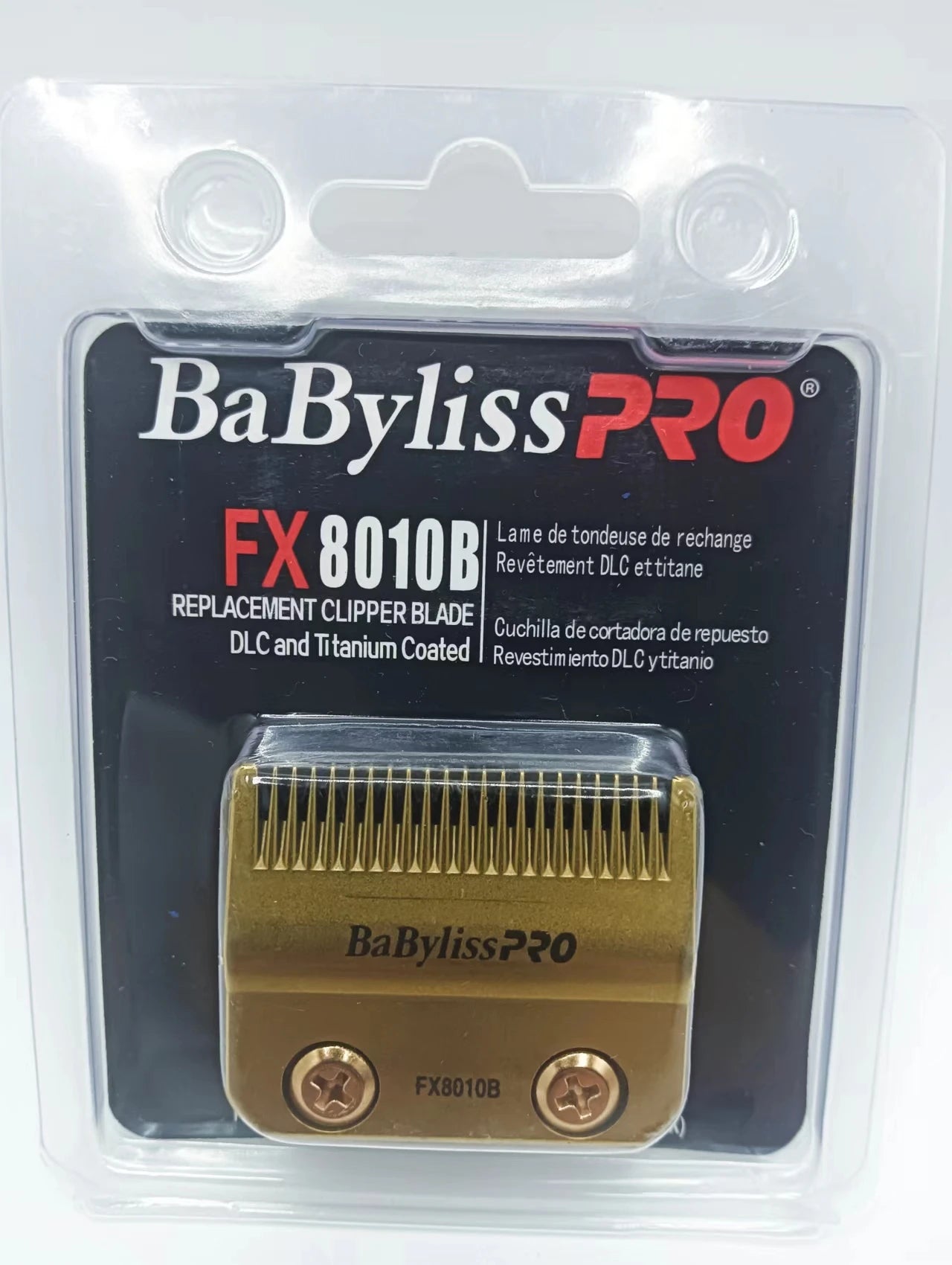 FX707 Titanium Coated Blade - Replacement for BaByliss PRO Trimmer, Compatible with FX787, FX726, FX787Z, DLC Carbon Steel