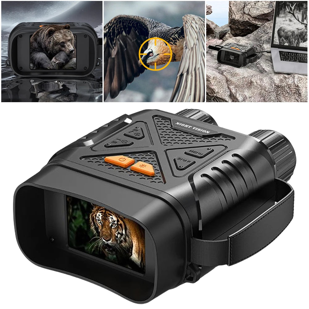 HD 1080P Infrared Binoculars | 10X Digital Zoom with 7 Gear Night Vision & 2000mAh Rechargeable Battery