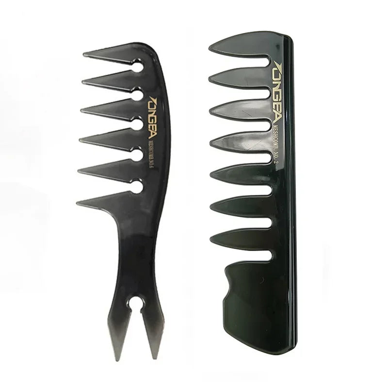 Men's Professional Wide Tooth Hair Comb & Brush – Barber-Grade Hair Styling Tool for Men