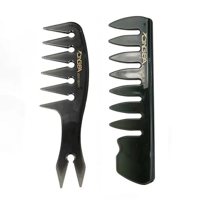 Men's Professional Wide Tooth Hair Comb & Brush – Barber-Grade Hair Styling Tool for Men