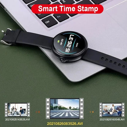 Mini Sports Watch Camera - 1080P HD Wearable Bracelet Camera with Voice Recorder and TF Card Support