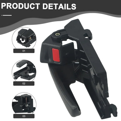 Car Interior Door Handle Replacement – For Hyundai Accent 2006–2011, Black Plastic Durable Easy Install Stable Performance Handle