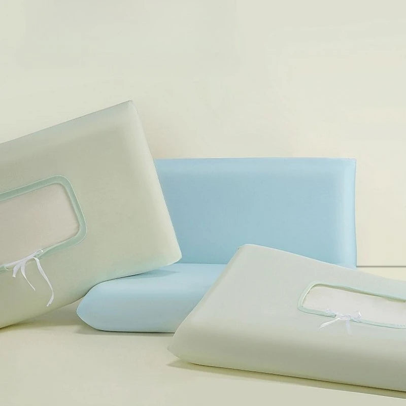 Universal Ice Silk Stretch Pillowcase - Cooling Elastic Cover for Memory Foam Pillows