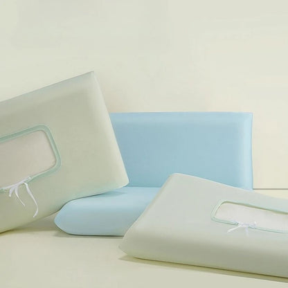 Universal Ice Silk Stretch Pillowcase - Cooling Elastic Cover for Memory Foam Pillows