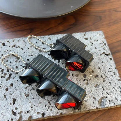 1/4Pcs Mini Simulation Electronic Traffic Light Keychain – LED Pedestrian Light Toy for Kids’ Learning & Gifts