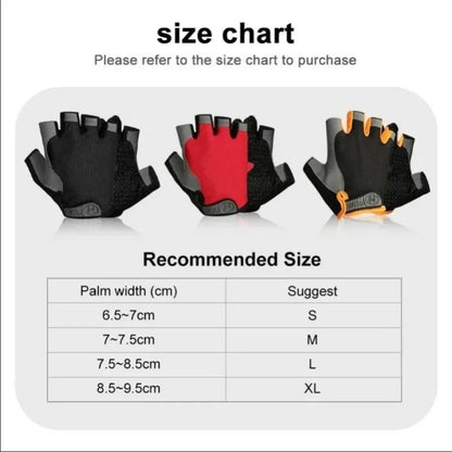 Fingerless Gym Gloves – Anti-Slip, Shock-Absorbing & Breathable Sports Gloves for Training & Weightlifting