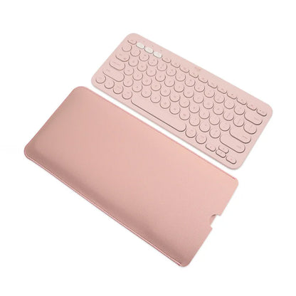 PU Leather Keyboard Case - Protective Storage Bag and Dust Cover for Logitech K380 Wireless Keyboard