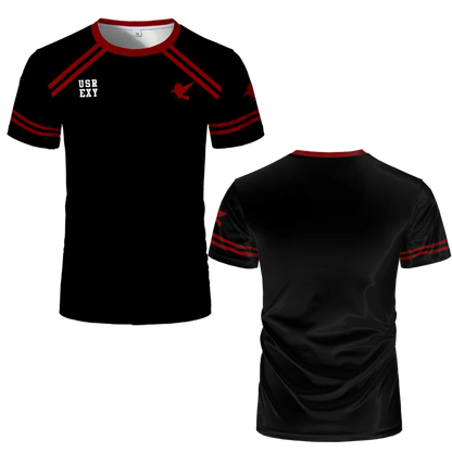 Foxhole Court Lacrosse Jersey - 3D Edgar Allan Ravens Cosplay T-Shirt for Kids and Fans