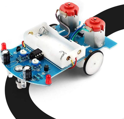 DIY Soldering Learning Kit - Smart Car Line Following Robot Electronics Project for Beginners