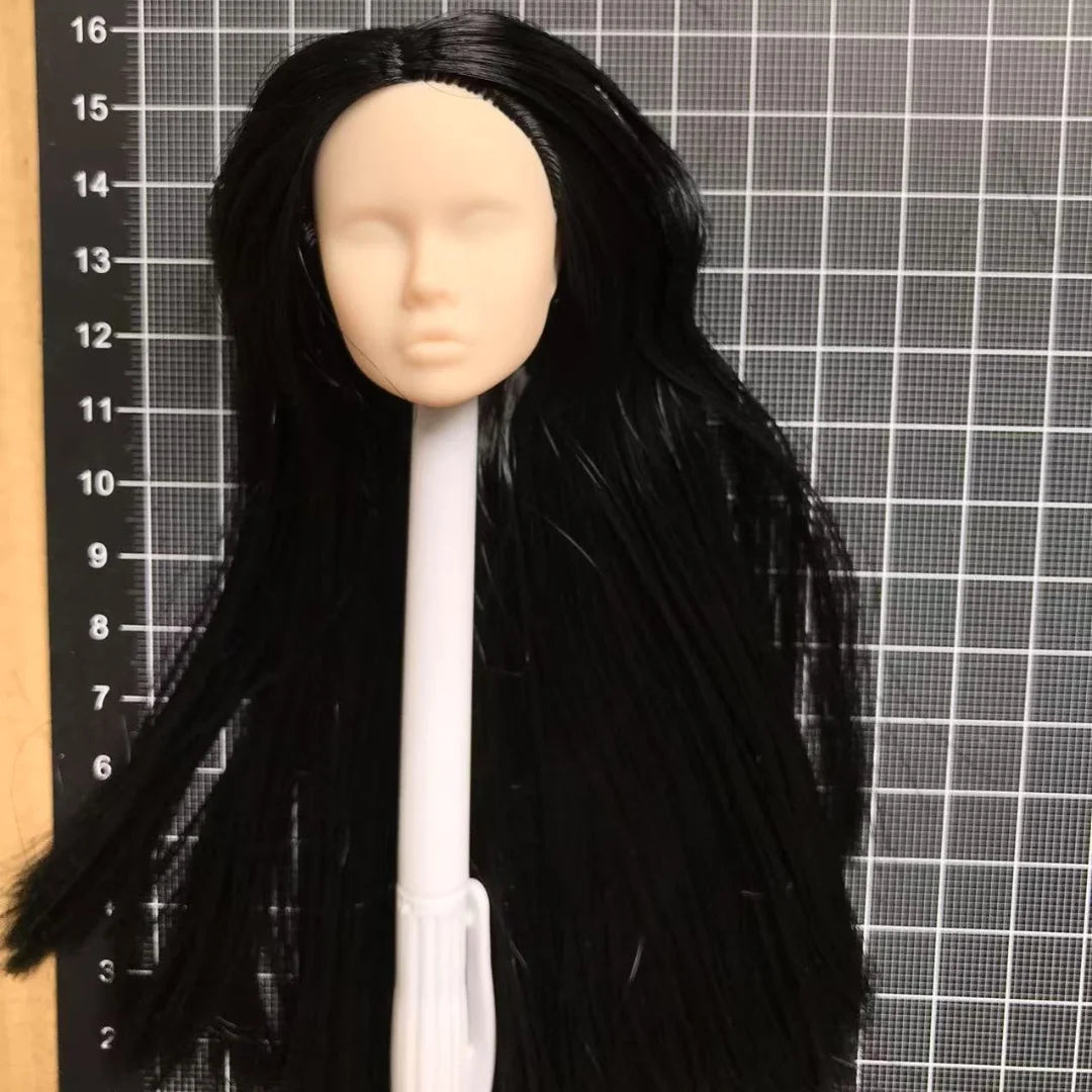 Poppy Blank Face Doll Heads — 1/6 DIY Crafting Parts in Super White, Coffee, Pink & Beige Skin for Doll Making