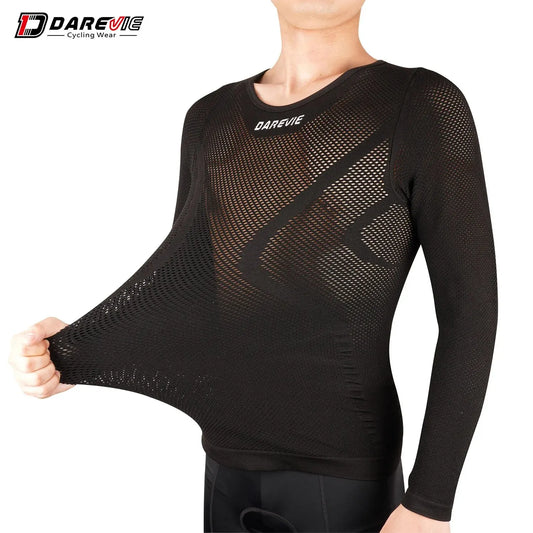 DAREVIE Cycling Base Layer - Seamless Compression Full Sleeve Underwear, Breathable MTB & Road Bike Vest (2023)