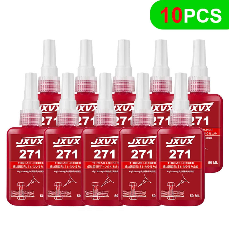 Threadlocker 243/271 Adhesive Sealant - Blue Medium-to-High Strength, Oil & Heat Resistant