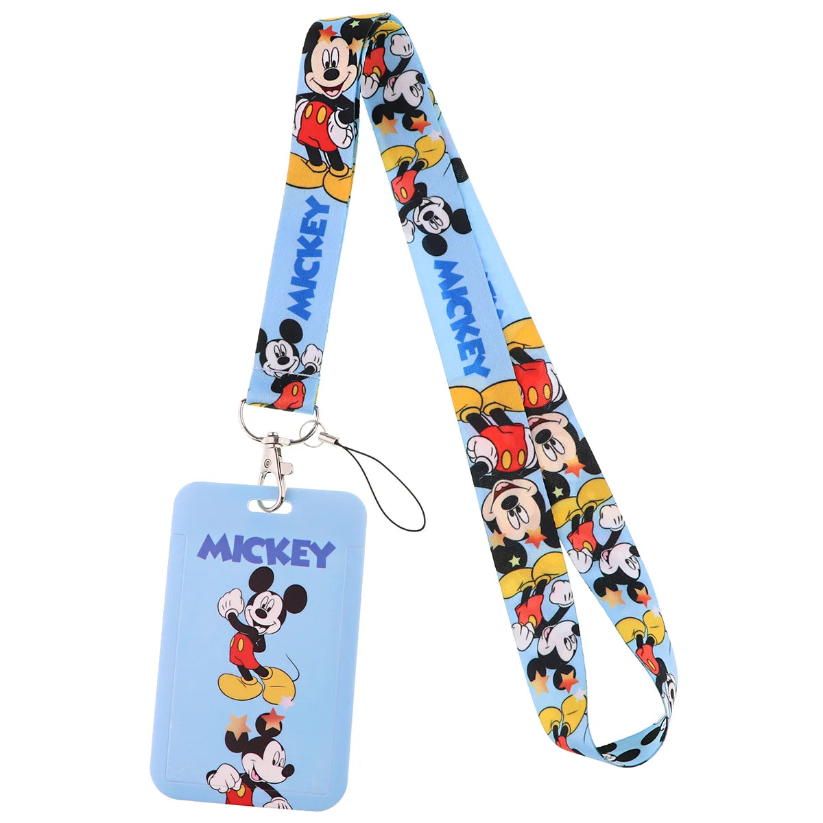 Cartoon Stitch Credential Holder Lanyard – Cute Neck Strap for Keychain, Pass & Credit Card Holder Accessories