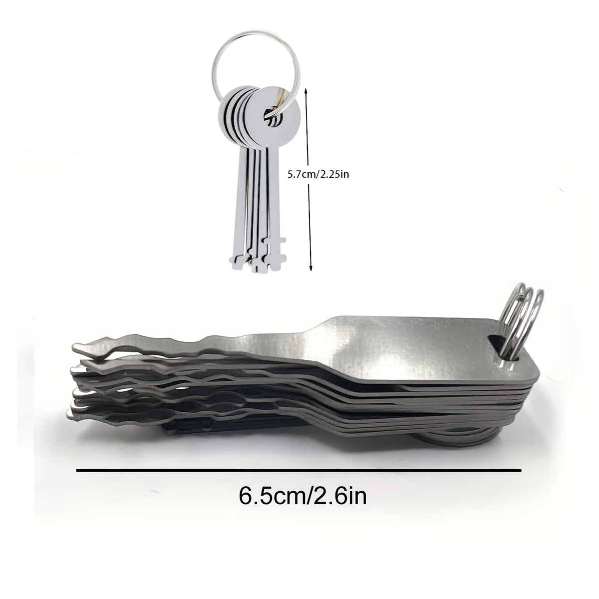 Stainless Steel Car Unlock & Repair Tool Set – Double-Sided Auto Key Replacement Accessories Kit