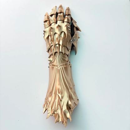 3D Printed Dragon Cosplay Gloves - Customizable Silk PLA Prop Gloves for Boys