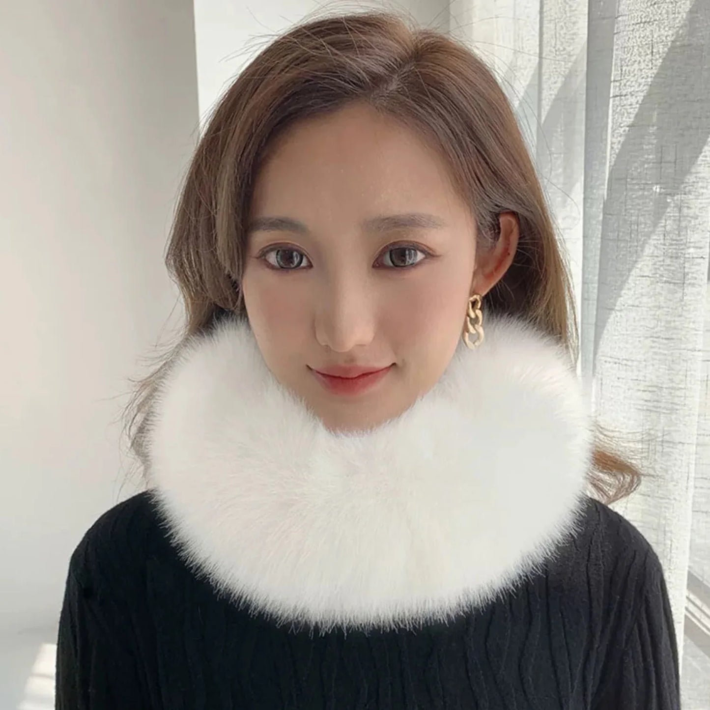 Fashion Fluffy Faux Fur Winter Hat – Women’s Warm Ear Protection Ski & Snow  Headband Cap