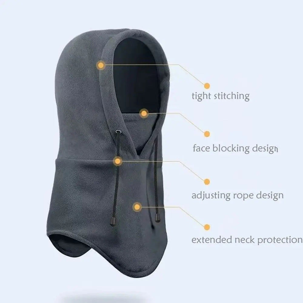 Fashion Polar Fleece Balaclava Hat - Winter Beanie, Windproof Full Face Ski Mask for Men and Women, Warmer Cap and Scarf
