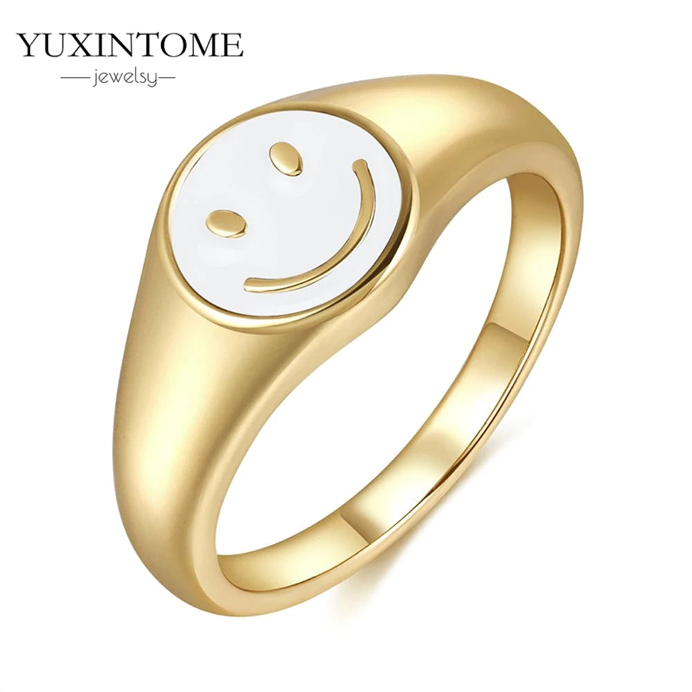 24K Gold-Plated & Silver Enamel Ring – Slim Round Women's Luxury Zircon CZ Ring in Green, Purple, Pink for Wedding & Anniversary
