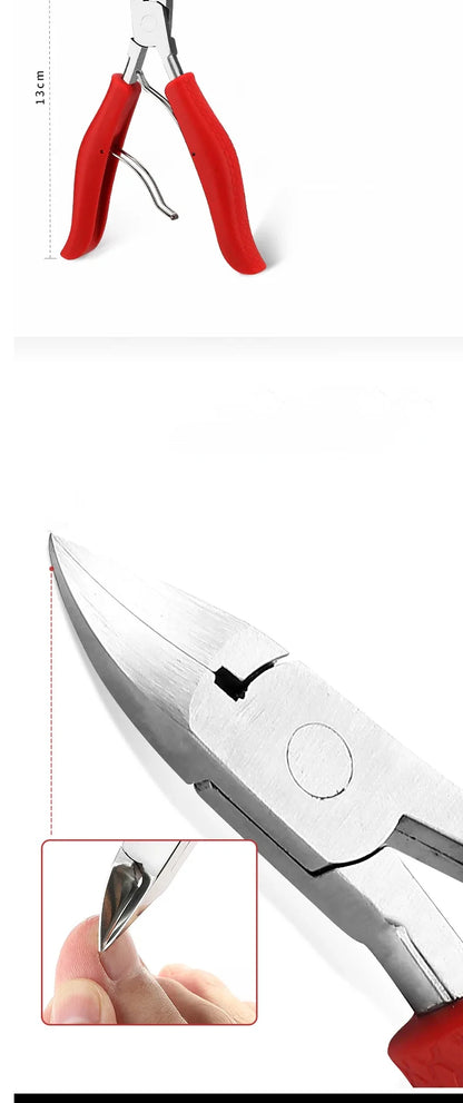 Nail Clipper Set for Ingrown Toenails — Paronychia Correction Nippers, Pedicure & Manicure Tools with Dead Skin Scissors
