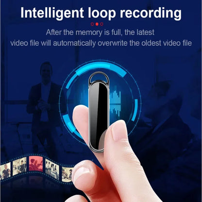 1080P Mini Recorder Camera - Wide-Angle Portable Necklace Audio Video Voice Recorder with 4–128GB Storage Support