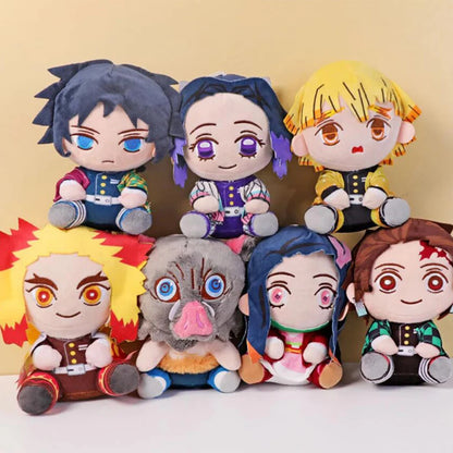 Demon Slayer 20cm Plush Toy – Anime Character Stuffed Doll for Kids Birthday & Christmas Gift