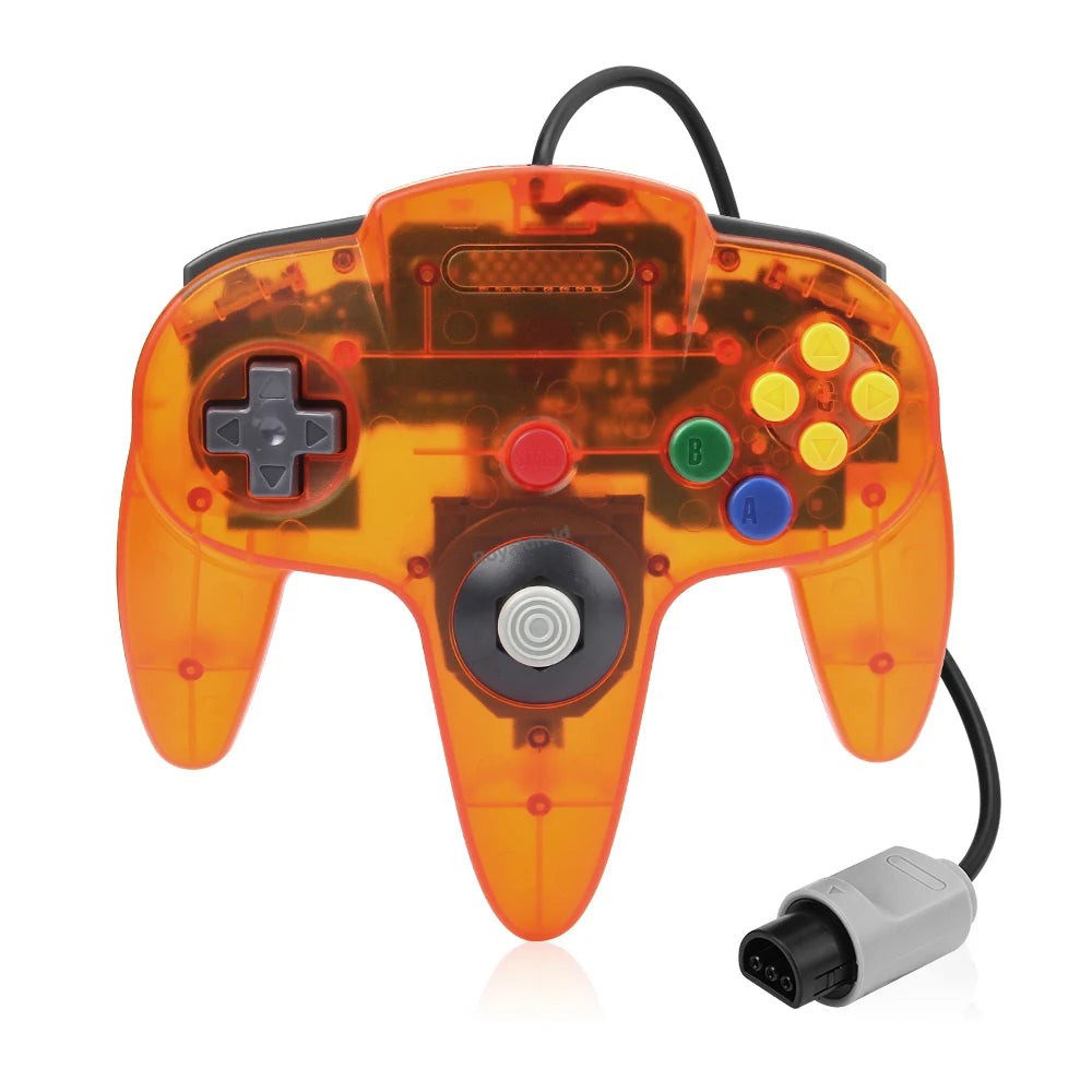 2PCS Wired Gamepad for N64 – Classic Retro Joystick Controllers for Nintendo 64 Gaming Accessories