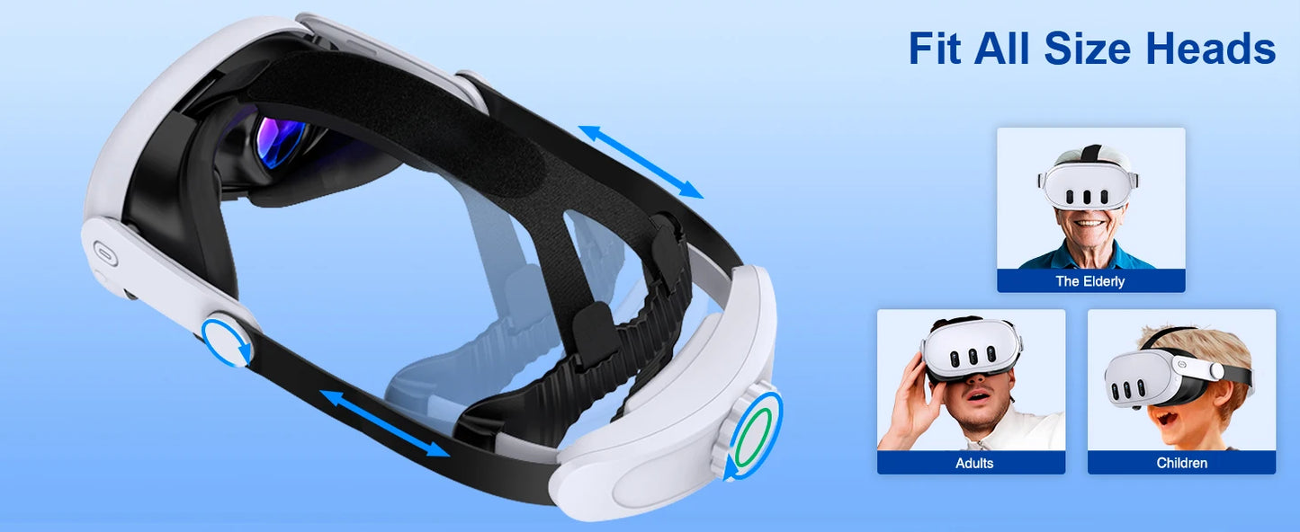 BEBONCOOL 8000mAh MV1000 Battery Head Strap – Compatible with Meta Quest 3S, Quest 3 & Quest 2 Oculus Headset