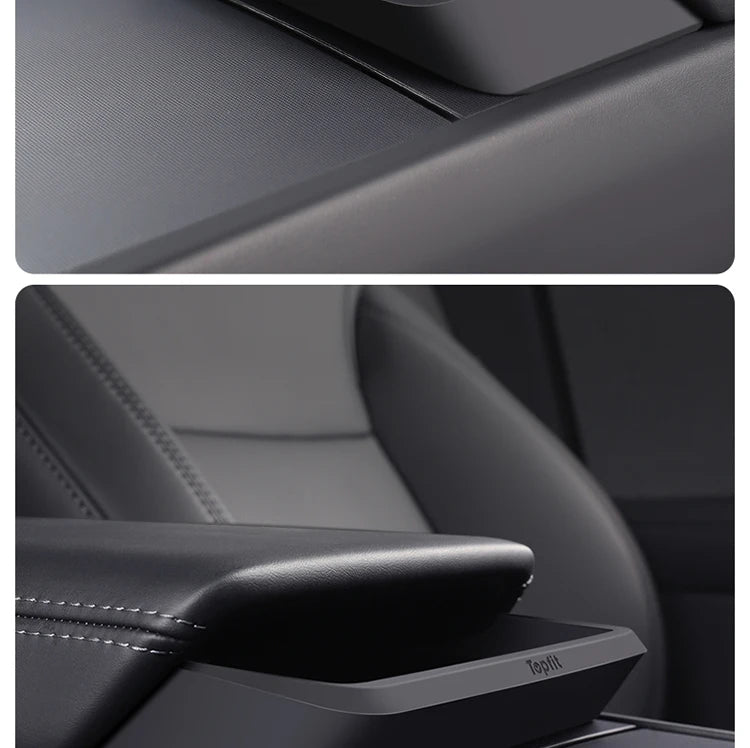 Central Armrest Storage Box for Tesla Model Y/3/3 Highland – Multi-Functional Glasses & Phone Organizer Case, 2024 Accessory