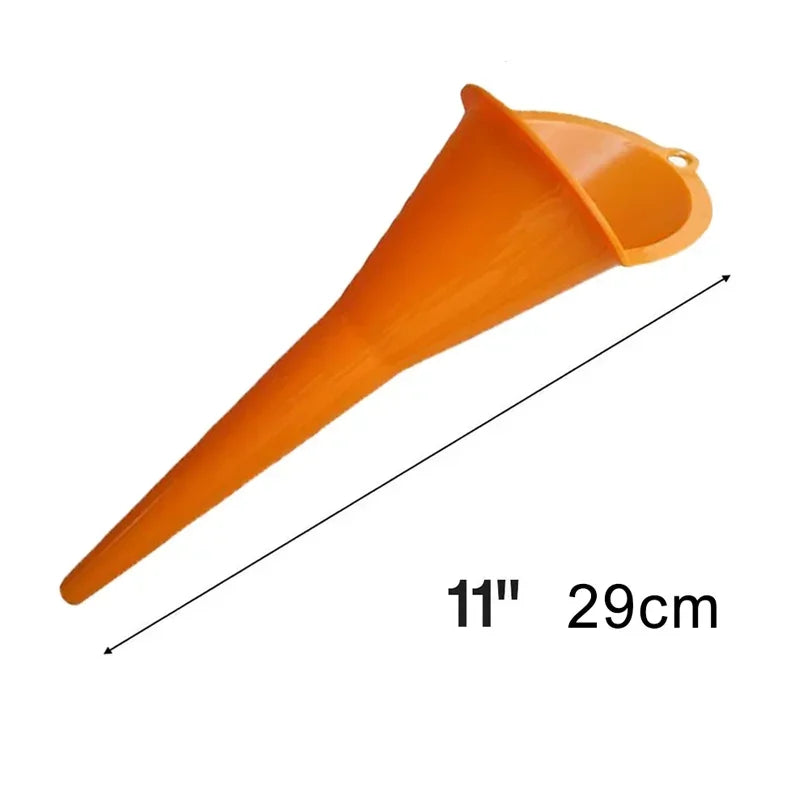Car Long Stem Funnel - Anti-Splash Gasoline & Oil Fuel Filling Tool for Motorcycle Refueling, Auto Accessories