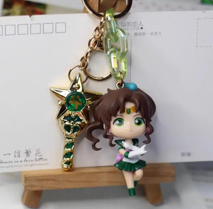 New Sailor Moon Car Keychain — Tsukino Usagi Anime Figure Keyring, Backpack Pendant Doll, Kids’ Collectible Toy Gift