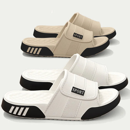 Men's Lightweight EVA Slippers - Soft Non-Slip Indoor Home, Shower & Beach Slides