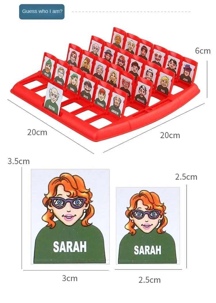 Guess Who I Am Board Game – Parent-Child Interactive Logical Reasoning Toy, Children’s Puzzle & Character Guessing Game