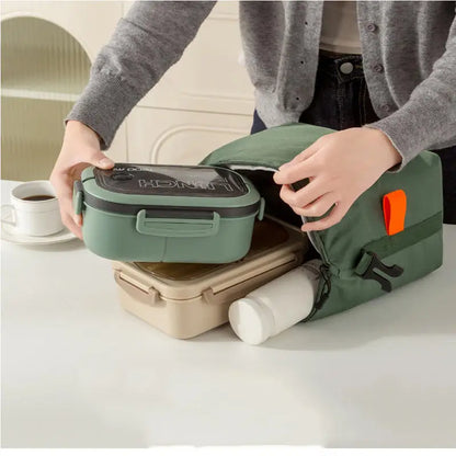 Insulated Lunch Pack Bento Bag — Aluminium Foil Portable Ice Bag for Picnic, Dinner & Food Storage Handbag