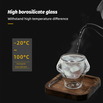 MHW-3BOMBER Double Wall Glass Espresso Cups – Anti-Scald Reusable Tea & Coffee Mugs for Home or Barista Use