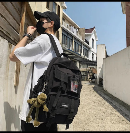 Multifunctional Teen Laptop Backpack – High-Quality Canvas School Bag for Boys & Girls