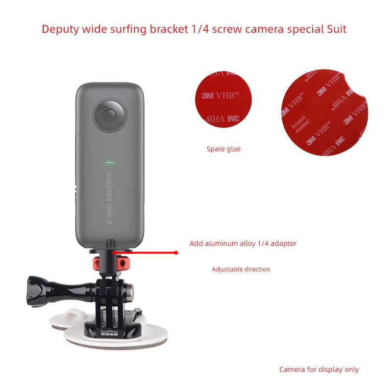 GoPro 13/12/11 Original Surfboard Base Bracket — Kayak & Paddleboard Mount for Insta360 Action 4 Accessories