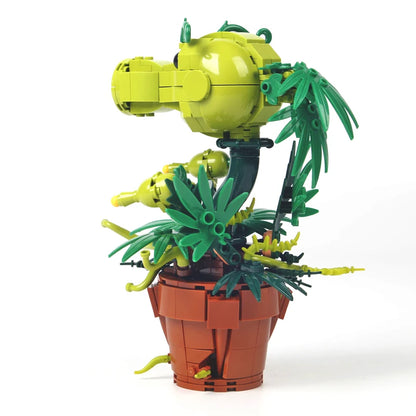 Creative Plants Wars Pea Shooter Building Blocks – Bonsai Plant Model Toy for Kids & Adults