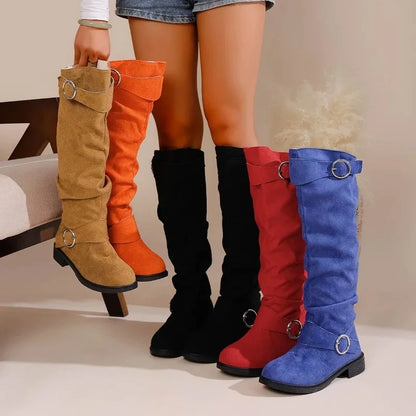 2025 Women’s Retro Minimalist Boots – Fashionable & Comfortable Autumn Winter Footwear