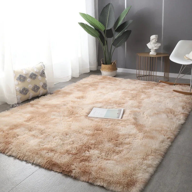 Plush Fluffy Area Rug – Soft Modern Carpet for Living Room, Sofa, Kids Bedroom, Playroom, Perfect Christmas Gift