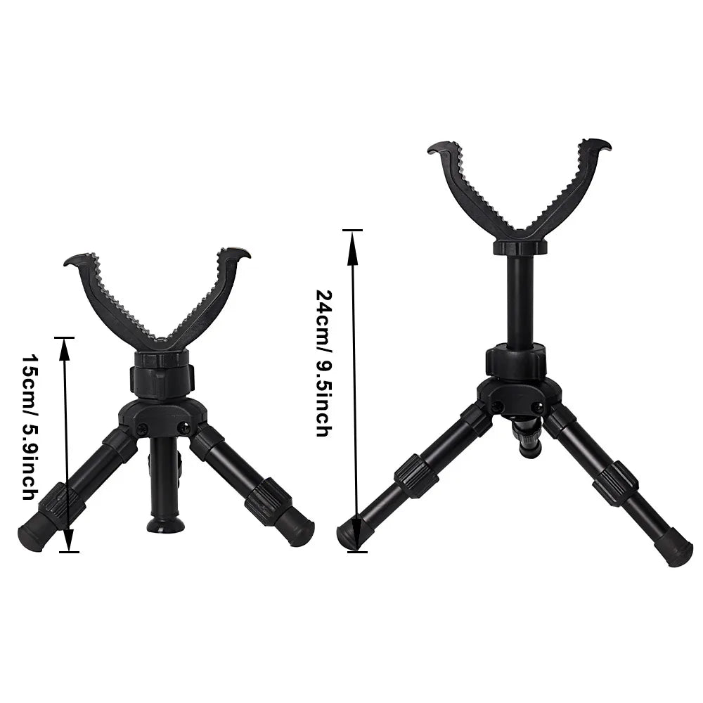 Portable Adjustable Rifle Tripod — Gun Support Monopod for Hunting & Outdoor Practice